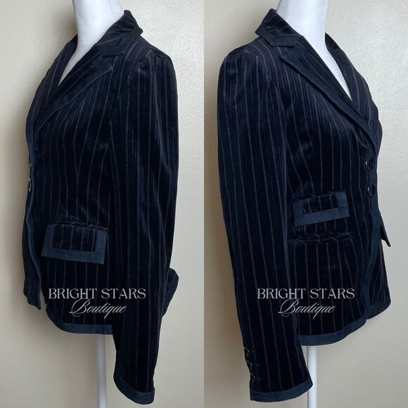 Extremely Rare Velvet Blazer ASO Rosalie Hale Twilight Promotional Images Blue - Picture 7 of 12